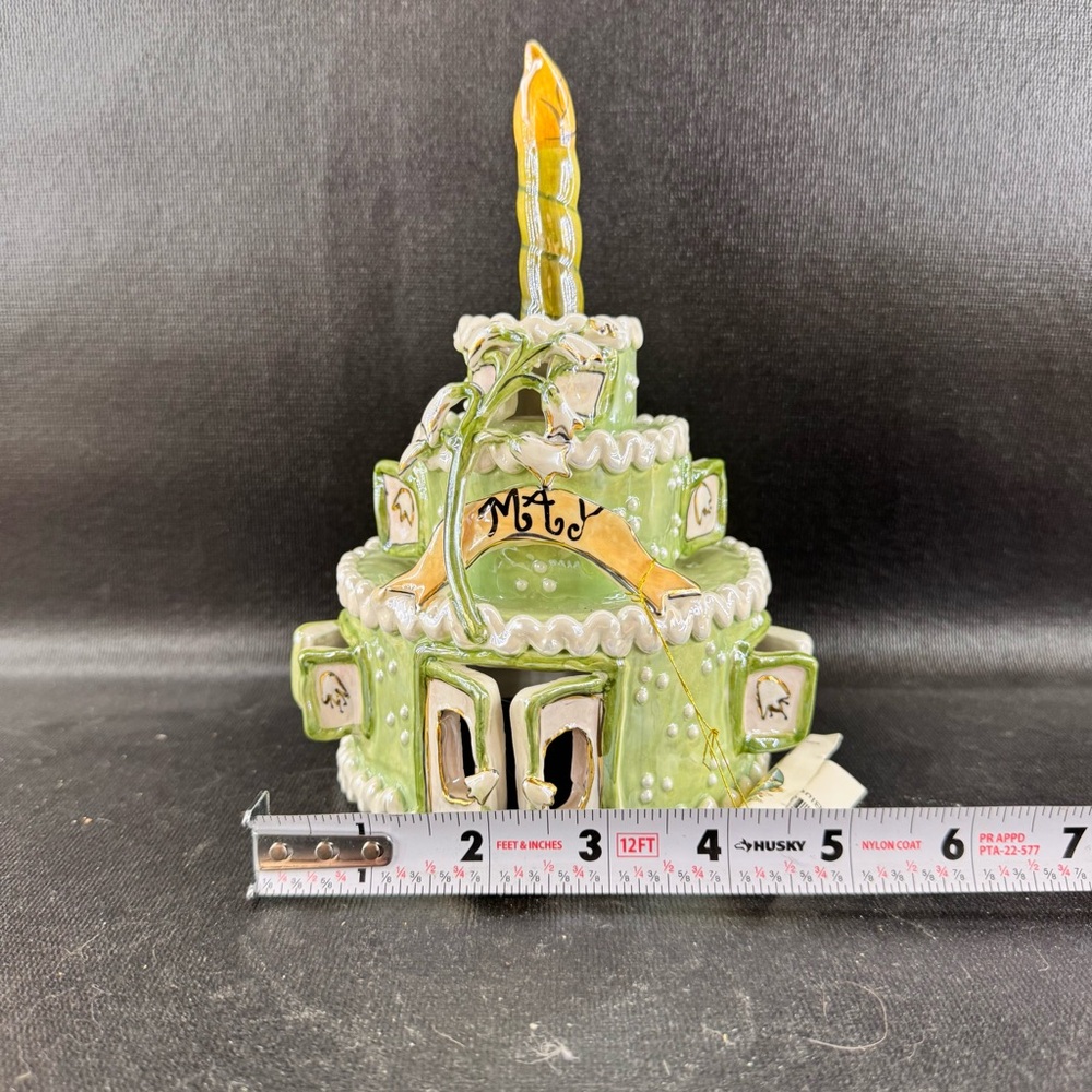 Blue Sky Clayworks "May" Birthday Cake Candle House Designed By Heather Goldminc - Picture 9 of 9